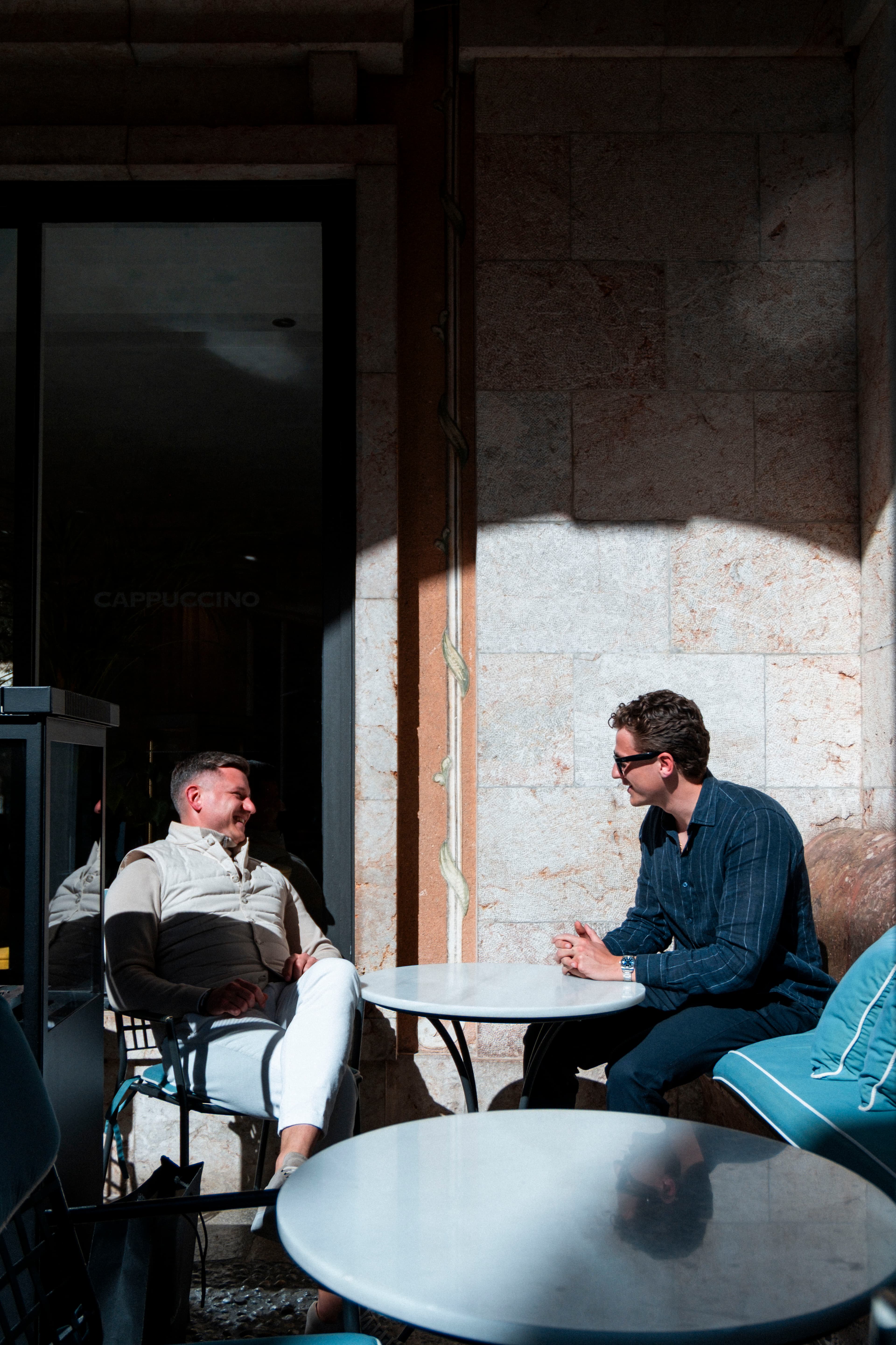Rocco and Brian meeting clients in Palma de Mallorca